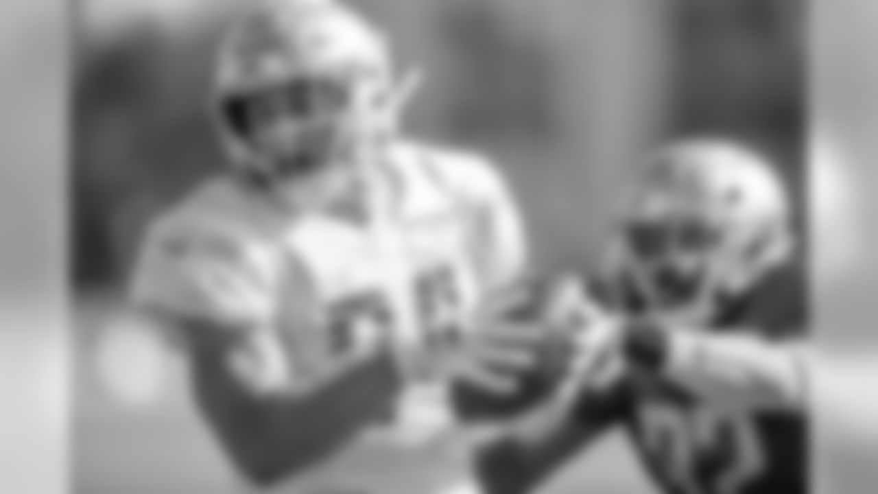 Detroit Lions running back Zach Zenner (34) during Day five of Detroit Lions Training Camp presented by Rocket Mortgage on Tuesday, July 30, 2019 in Allen Park, Mich.