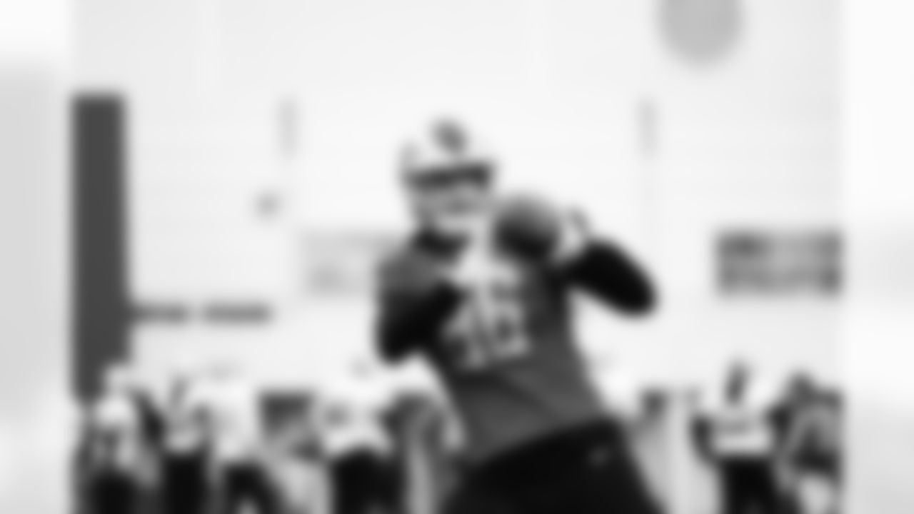 Detroit Lions tight end Garrett Griffin (86) during practice at the Lions Training Facility in Allen Park, MI on January 5, 2023. (Jeff Nguyen/Detroit Lions)