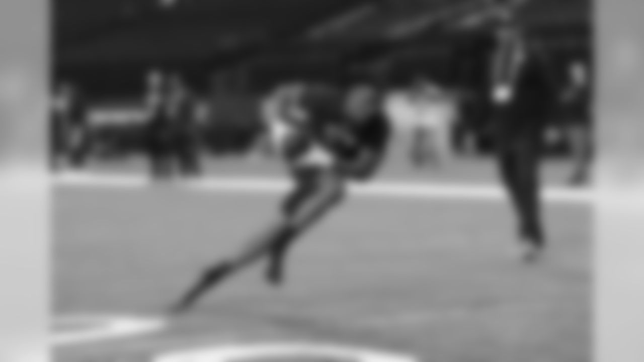 Louisiana Tech safety L'Jarius Sneed runs a drill during the 2020 NFL Scouting Combine, Sunday, Mar. 1, 2020 in Indianapolis. (Aaron Doster/NFL)