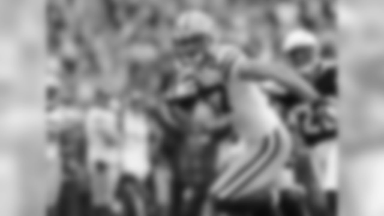 He became just the eighth player in NFL history to record 95-plus receptions, 1,500-plus recieving yards, and 13-plus TDs in the same season in 2014.