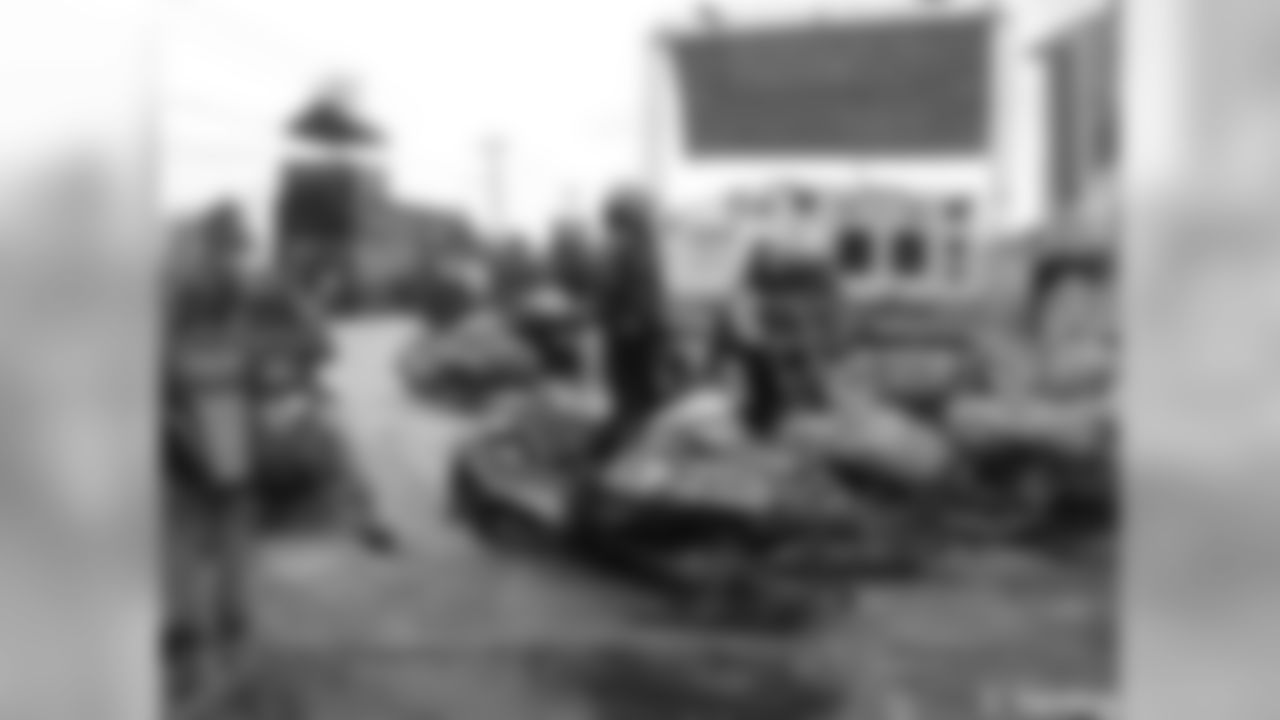 Snowmobiles Race At Lambeau Field