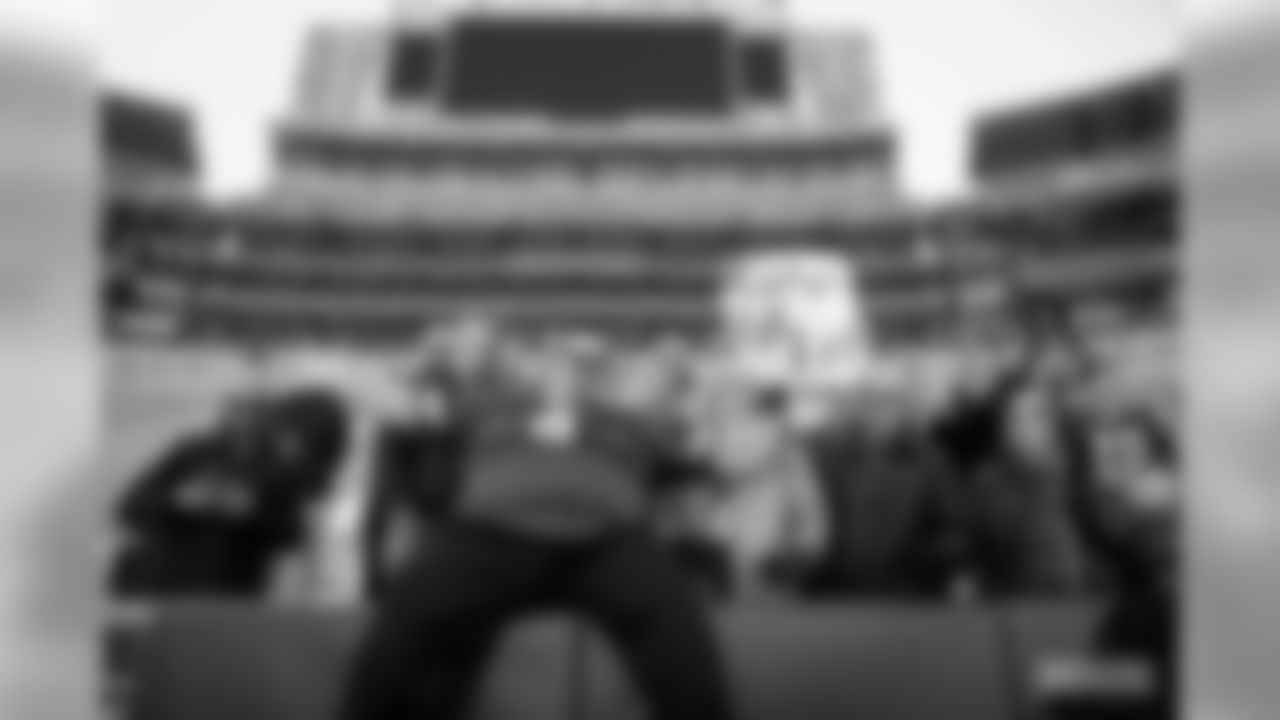 29 Packers fans attempt a Lambeau Leap at Lambeau Field on Saturday, Feb.29.