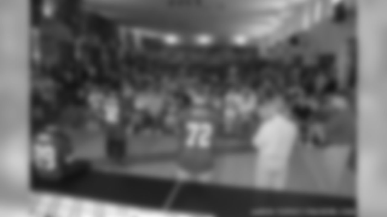James Jones, Brandon Jackson, Jason Spitz, Bob Harlan and Mark Murphy