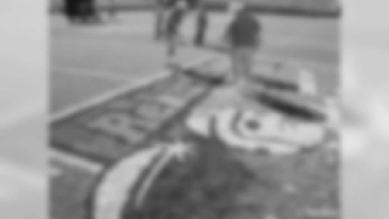 'Rebirth of a Legend' Logo Painted On Lambeau Field