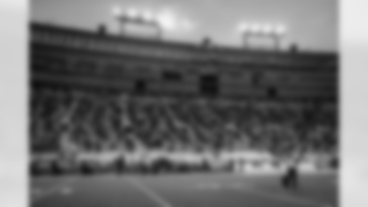 Green Bay Packers fans attend an NFL Divisional Round playoff game against the Los Angeles Rams on Saturday, January 16, 2021 in Green Bay, Wisconsin.