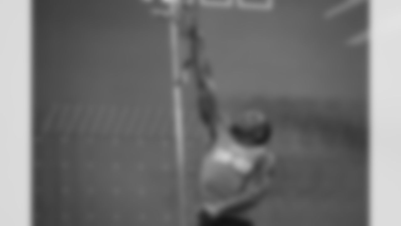Maryland defensive back Jakorian Bennett participates in the vertical jump during the 2023 Scouting Combine on Friday, March 3, 2023 in Indianapolis, Indiana.