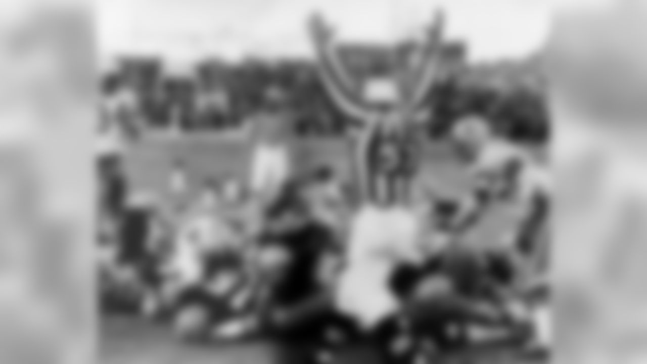 Dec. 31, 1967 - QB Bart Starr (15) follows his block across the goal line to score the winning touchdown against the Cowboys to bring the Packers their third consecutive NFL title, Dec. 31, 1967 in Green Bay.