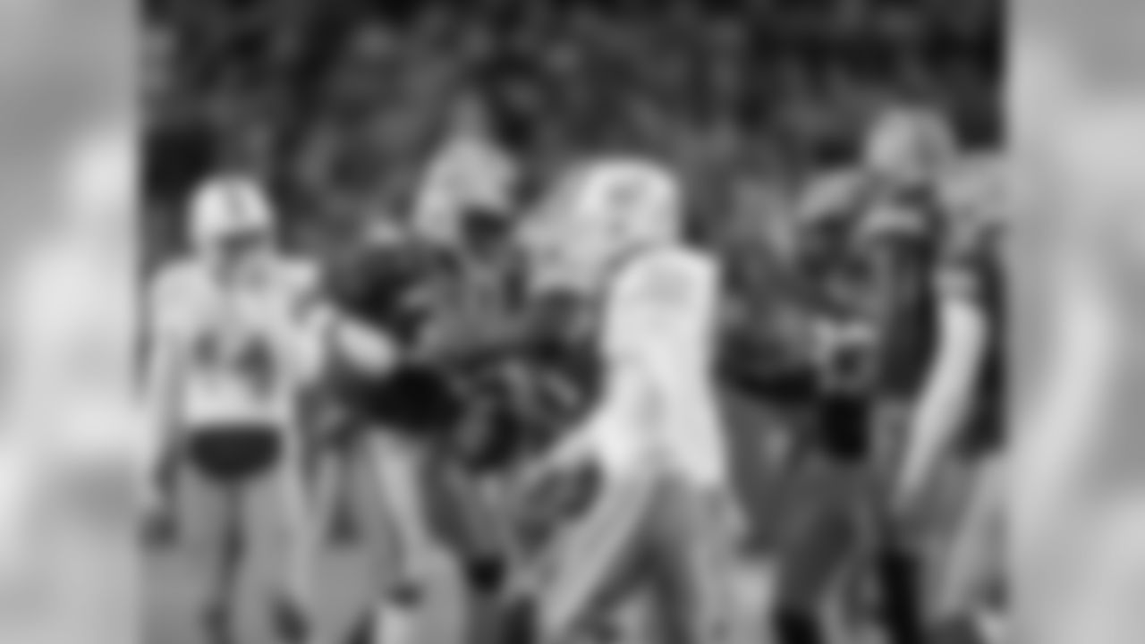 Green Bay Packers against the Miami Dolphins during Sunday's game at Lambeau Field.