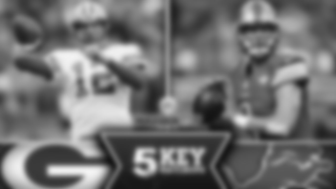 Aaron Rodgers vs. Matthew Stafford – The Packers have used passer rating differential as a key component to winning for several years, but suddenly Rodgers has posted a passer rating below that of the opposing QB in five straight games, even in the win at Minnesota. The rating numbers were close in the first meeting between these two (Stafford 87.8, Rodgers 83.6) and the Packers need to get back to coming out on top in this statistical category.