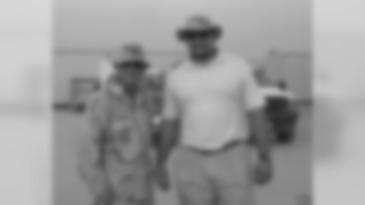 Rivera Visits Troops In Middle East