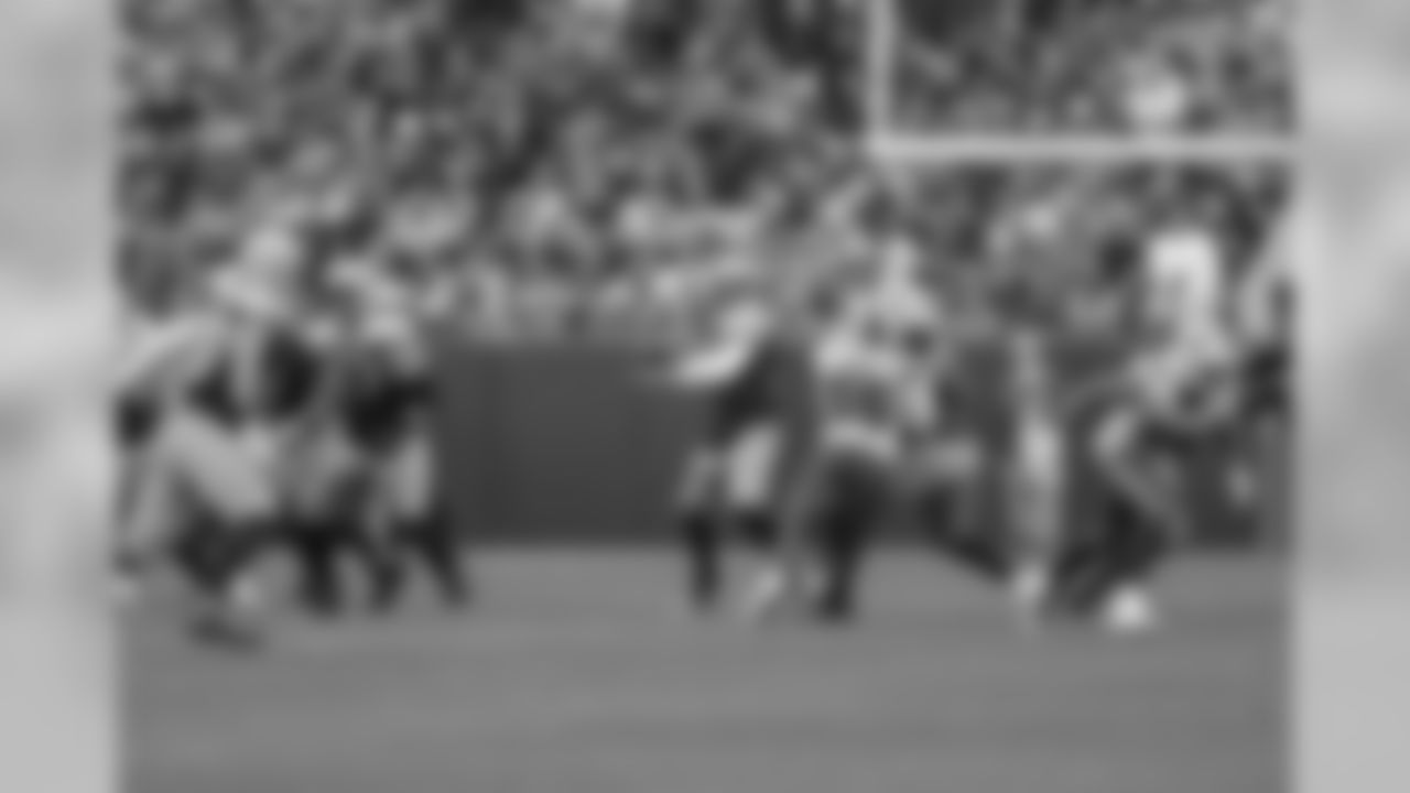 Green Bay Packers against the Buffalo Bills during Sunday's game at Lambeau Field.