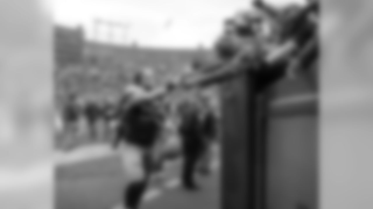 Green Bay Packers against the Buffalo Bills during Sunday's game at Lambeau Field.