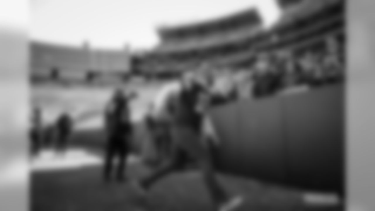 29 Packers fans attempt a Lambeau Leap at Lambeau Field on Saturday, Feb.29.