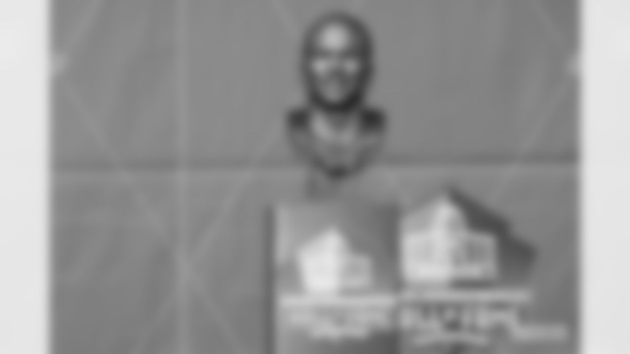 Hall of Fame class of 2022 member LeRoy Butler's bust during the 2022 Hall of Fame Weekend on Saturday, August 6, 2022 in Canton, Ohio. (Lauren Bacho/NFL)