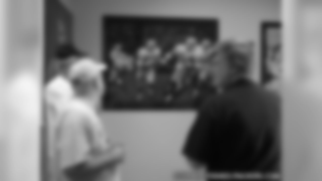 Shareholders tour Lambeau Field facilities.