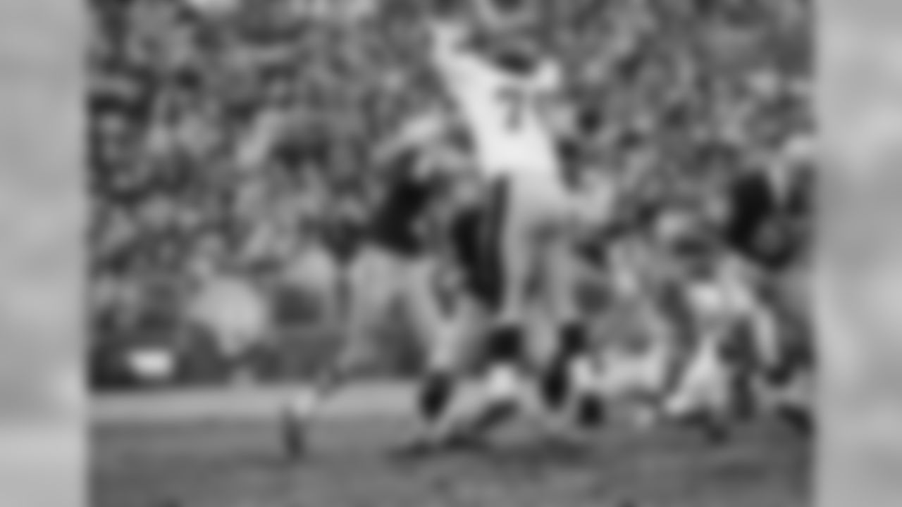 Dec. 17, 1967 - QB Bart Starr throws through the arms of Steelers DT Ken Kortas (75) at Lambeau Field. The Steelers won, 24-17. Pittsburgh played its first-ever road game in the NFL at City Stadium on Oct. 15, 1933, a 47-0 Packers victory.