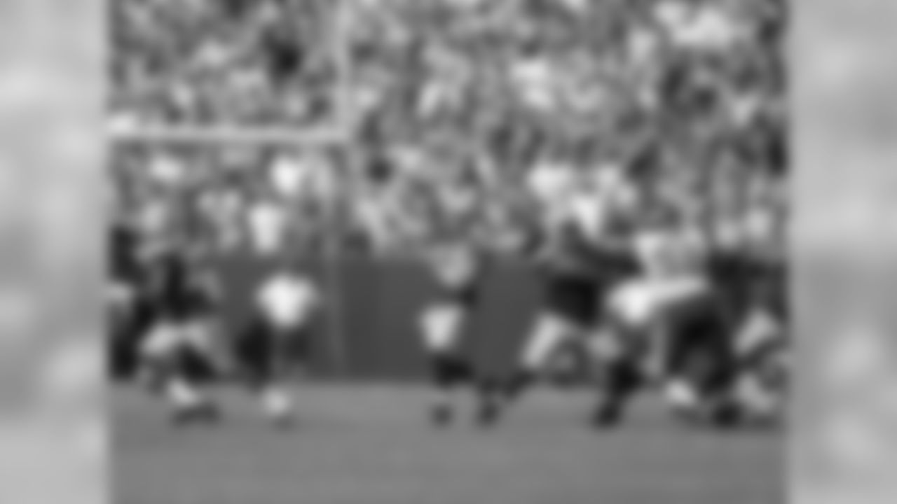 Green Bay Packers against the Minnesota Vikings during Sunday's game at Lambeau Field.