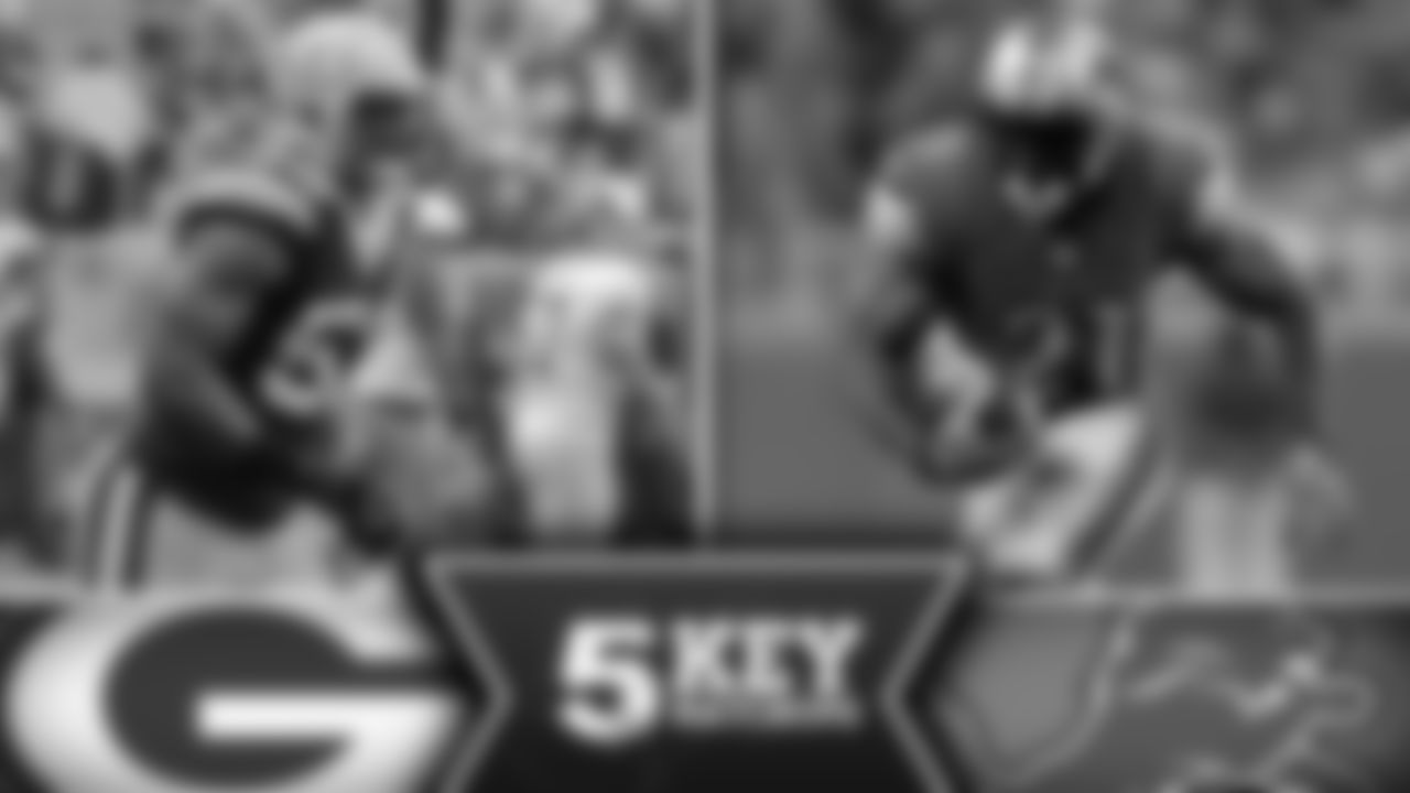 The Lions will try to create this matchup in space, and Perry has to be equal to the challenge. Bush is a difference maker for the Lions. He's the other weapon they needed and he's creating room for Johnson to operate.