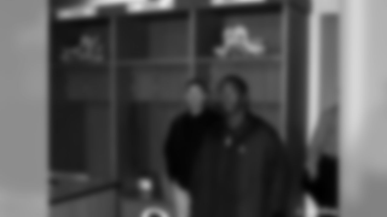 Brewers Players Tour Lambeau Field