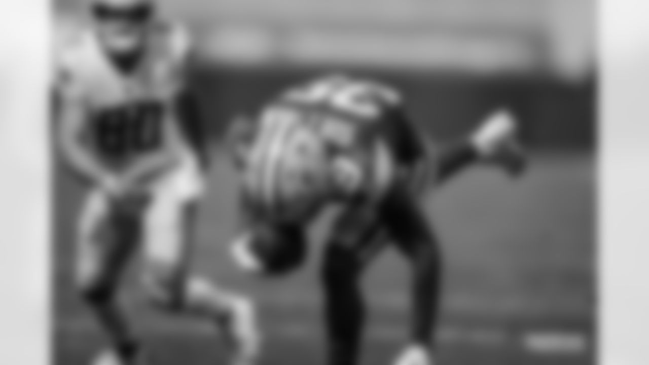 Week 3 vs. Detroit: Lions QB Matthew Stafford's pass short left intended for Lions WR Danny Amendola is intercepted by CB Chandon Sullivan for a 7-yard touchdown