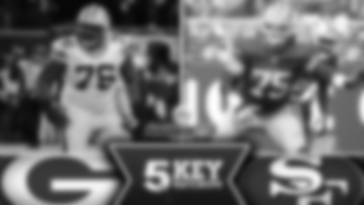Mike Daniels vs. Alex Boone – There's no telling how often the Packers' best interior pass rusher will line up across from the 49ers' veteran left guard, but when it happens, it'll be worth watching. These are two old-school, hard-nosed players who won't want to give an inch.