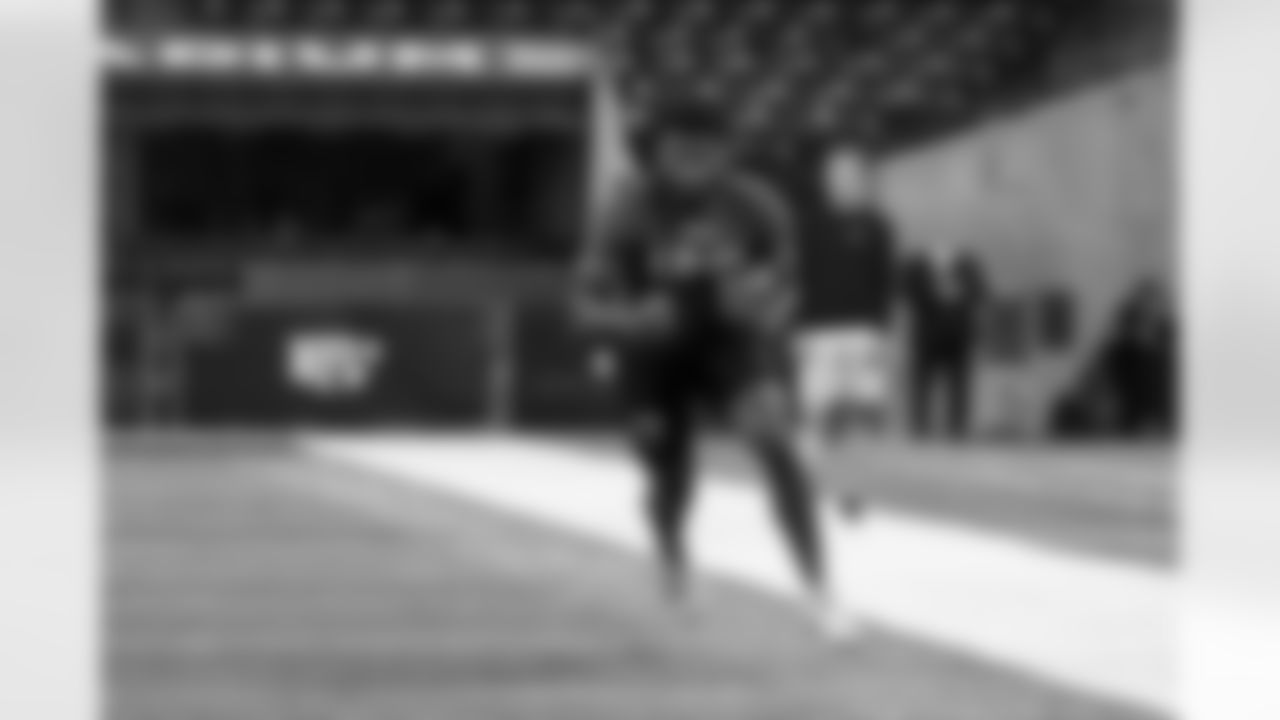 Nebraska linebacker Ochaun Mathis runs a drill during the 2023 Scouting Combine on Thursday, March 2, 2023 in Indianapolis, Indiana.