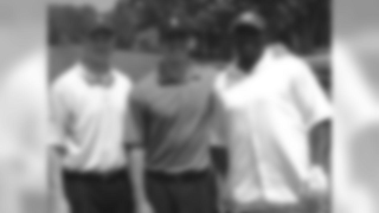 Darrell Bevell, Aaron Rodgers & Kenny Peterson
