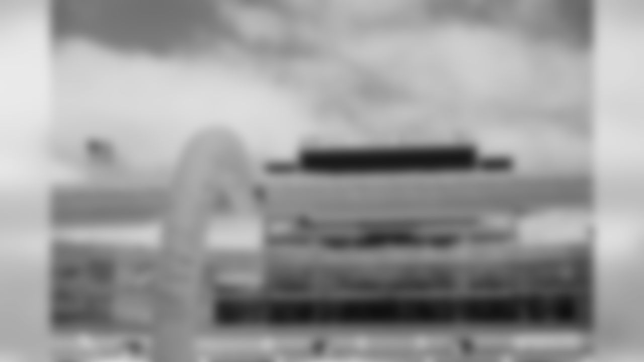 Lambeau Field in the snow.