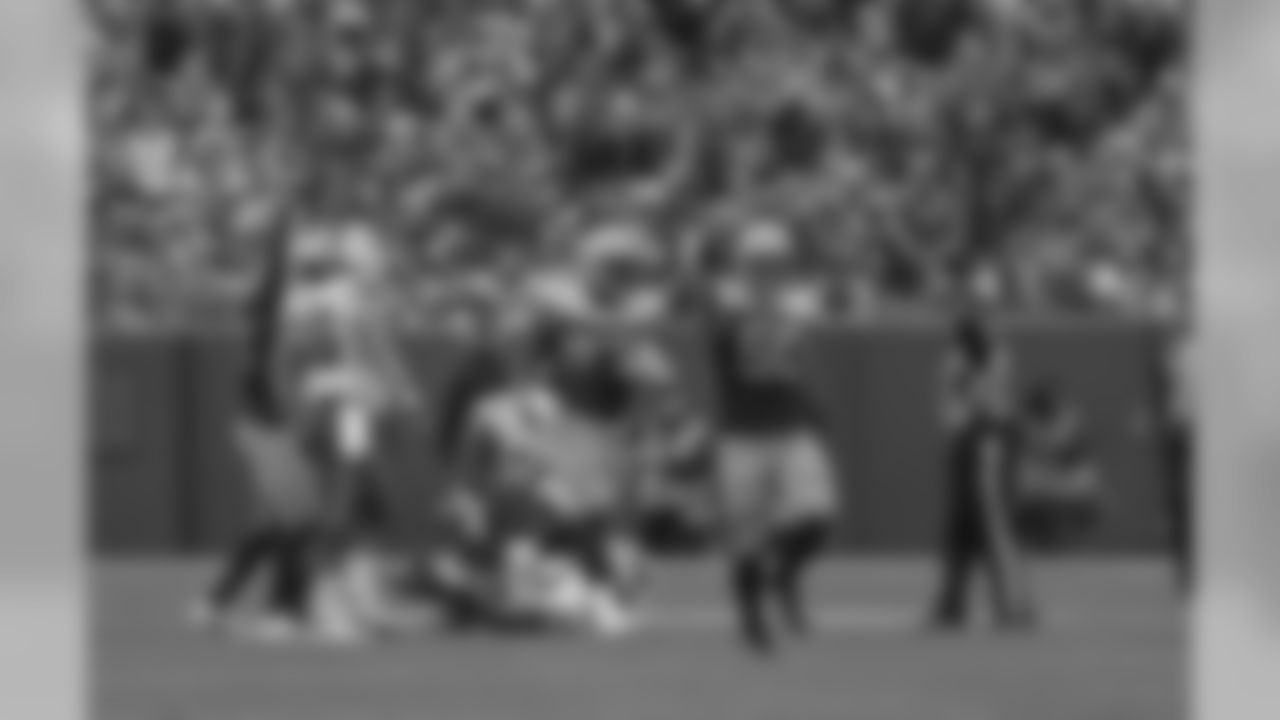 Green Bay Packers against the Buffalo Bills during Sunday's game at Lambeau Field.
