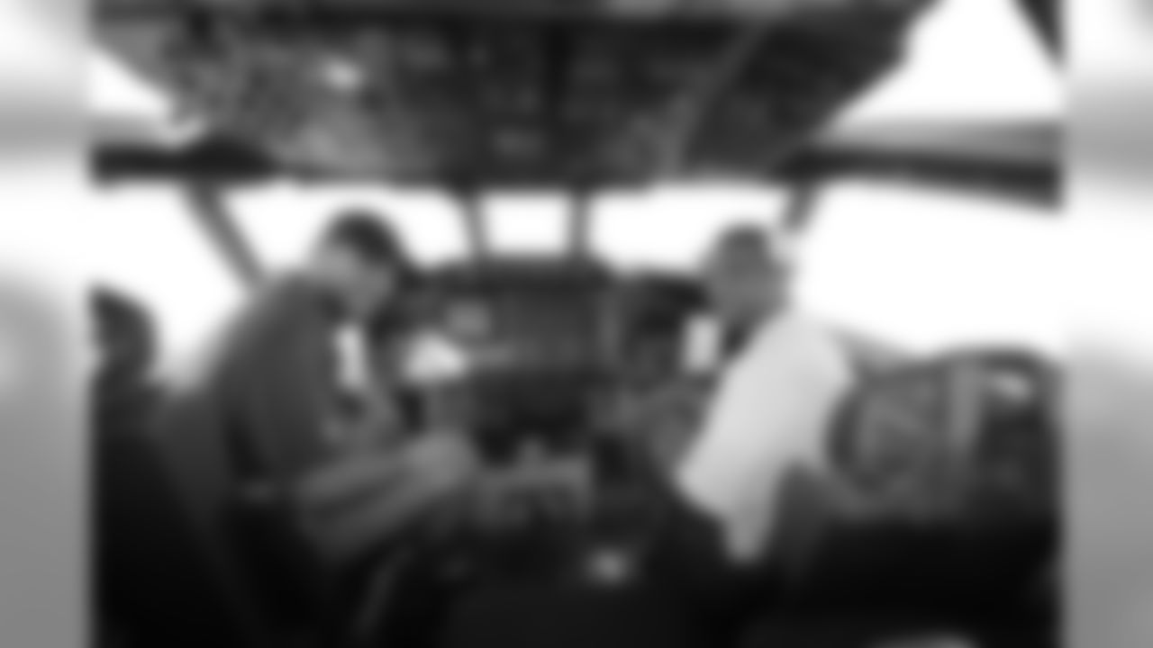 Ryan Taylor and Brad Jones inside the cockpit.