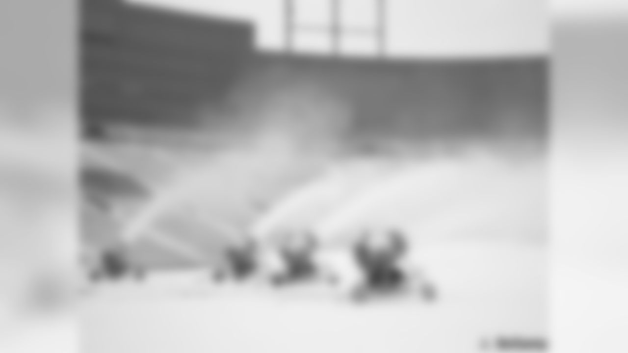 Lambeau Field Prepped For Snowmobile Event