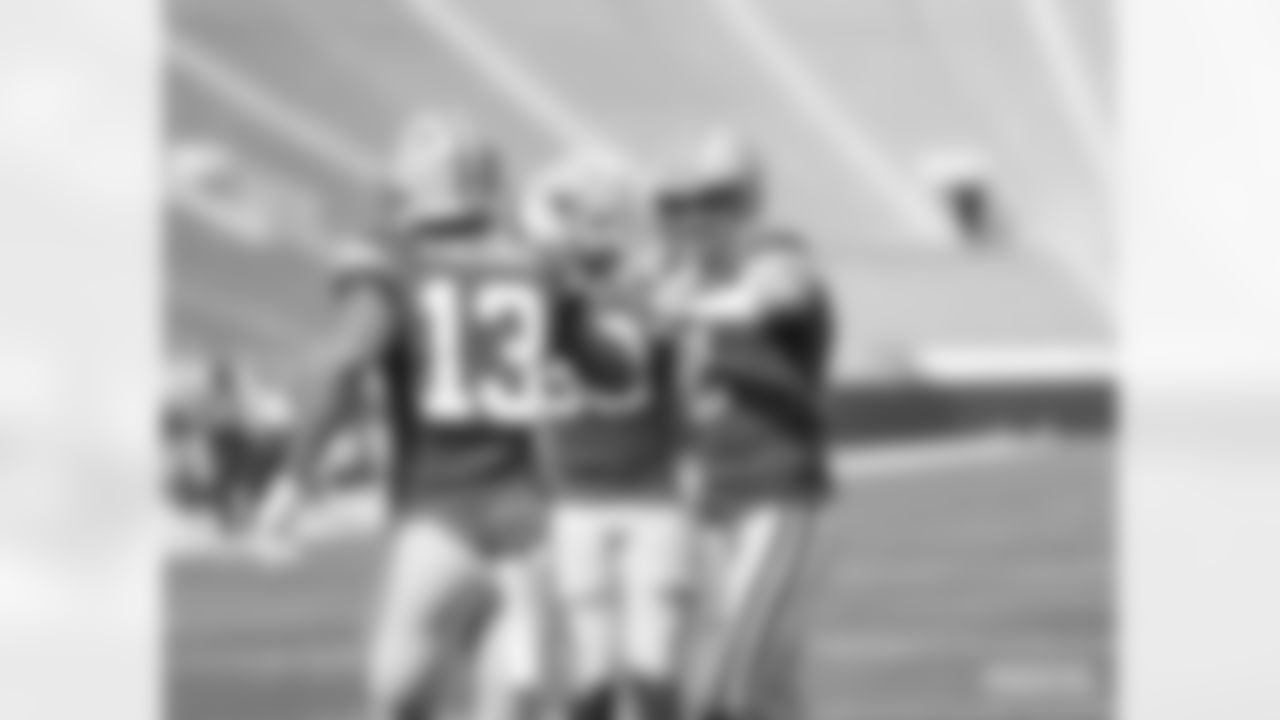WR Allen Lazard and QB Aaron Rodgers