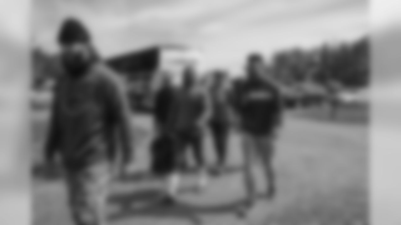 Green Bay Packers go paintballing in Suamico on Thursday, June 13, 2019.