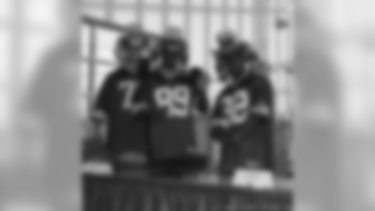 Jason Spitz, James Jones and Brandon Jackson
