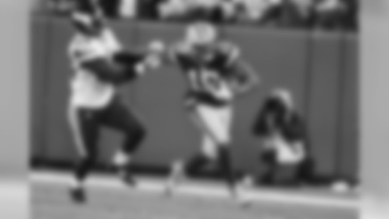 He has three kick-return scores (two punts, one kickoff) in his career, which ties him for No. 2 in franchise history behind only RB Travis Williams (six TDs).