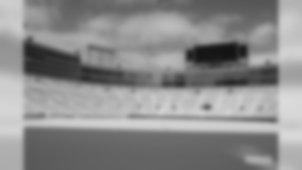 Lambeau Field in the snow.