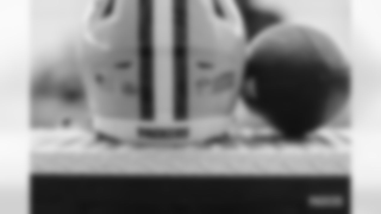 Helmet and football