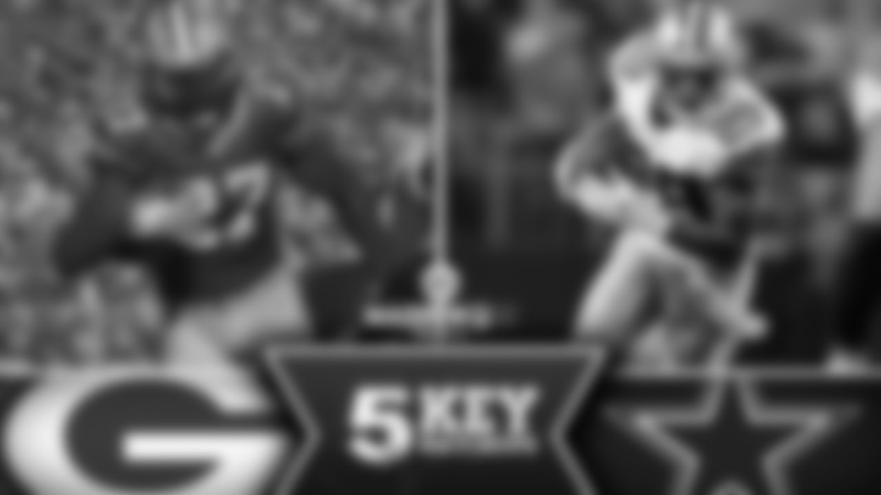 Lacy rushed for 141, Murray for 134, in the Packers' comeback victory in Dallas last season. Win the battle of the running backs and win the game.
