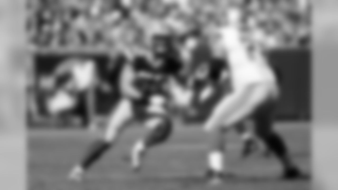 Oct. 6, 2013 - LB Clay Matthews registered a 12-yard sack of QB Matthew Stafford in the third quarter. He has recorded six sacks in eight career games against the Lions.