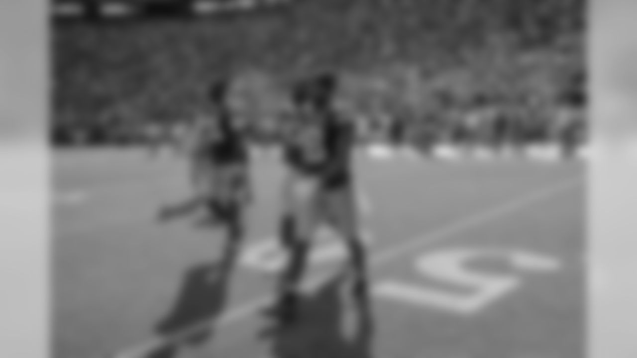 Green Bay Packers against the Minnesota Vikings during Sunday's game at Lambeau Field.