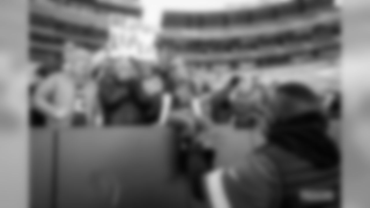 29 Packers fans attempt a Lambeau Leap at Lambeau Field on Saturday, Feb.29.