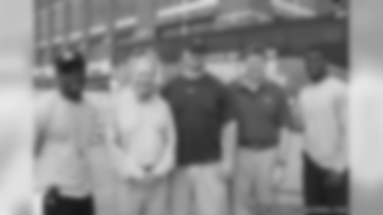 Brandon Jackson, Bob Harlan, Jason Spitz, Mark Murphy, James Jones