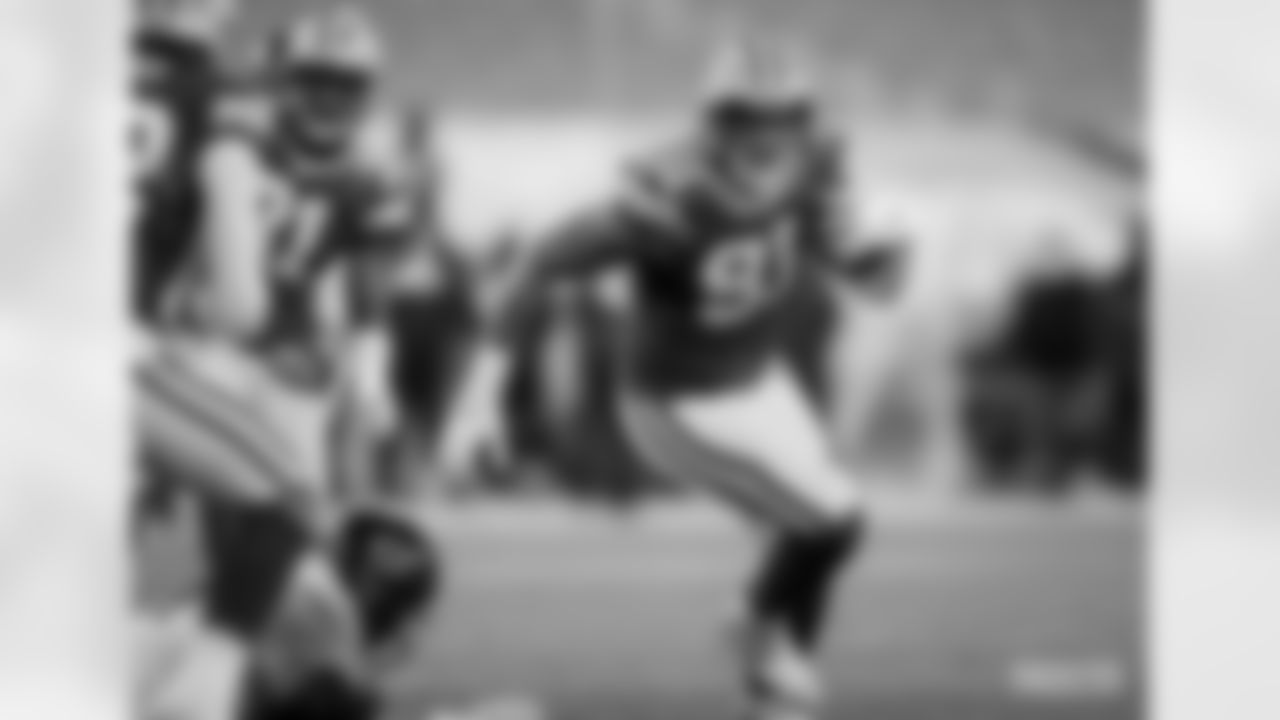 Week 12 vs. Chicago: LB Za'Darius Smith sacks Chicago QB Mitch Trubisky for -7 yards; Trubisky fumbles and LB Preston Smith recovers for a 14-yard touchdown