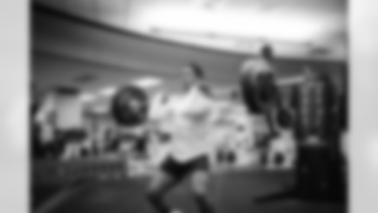 Offseason workouts in the weight room