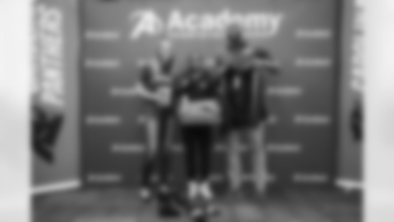 The Carolina Panthers and United Way partner with Academy Sports to give a $200 hoping spree to several area middle school children on Tuesday, Dec. 4, 2018 in Concord, NC.