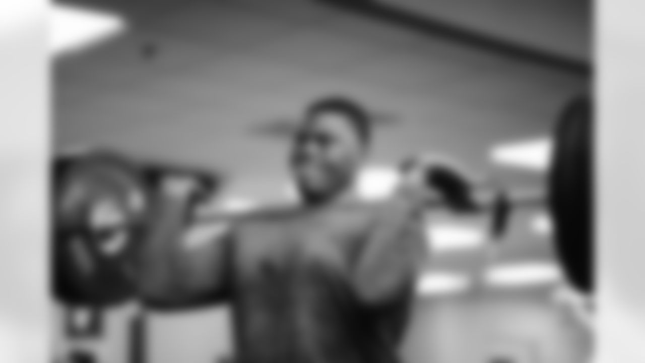 Offseason workouts in the weight room