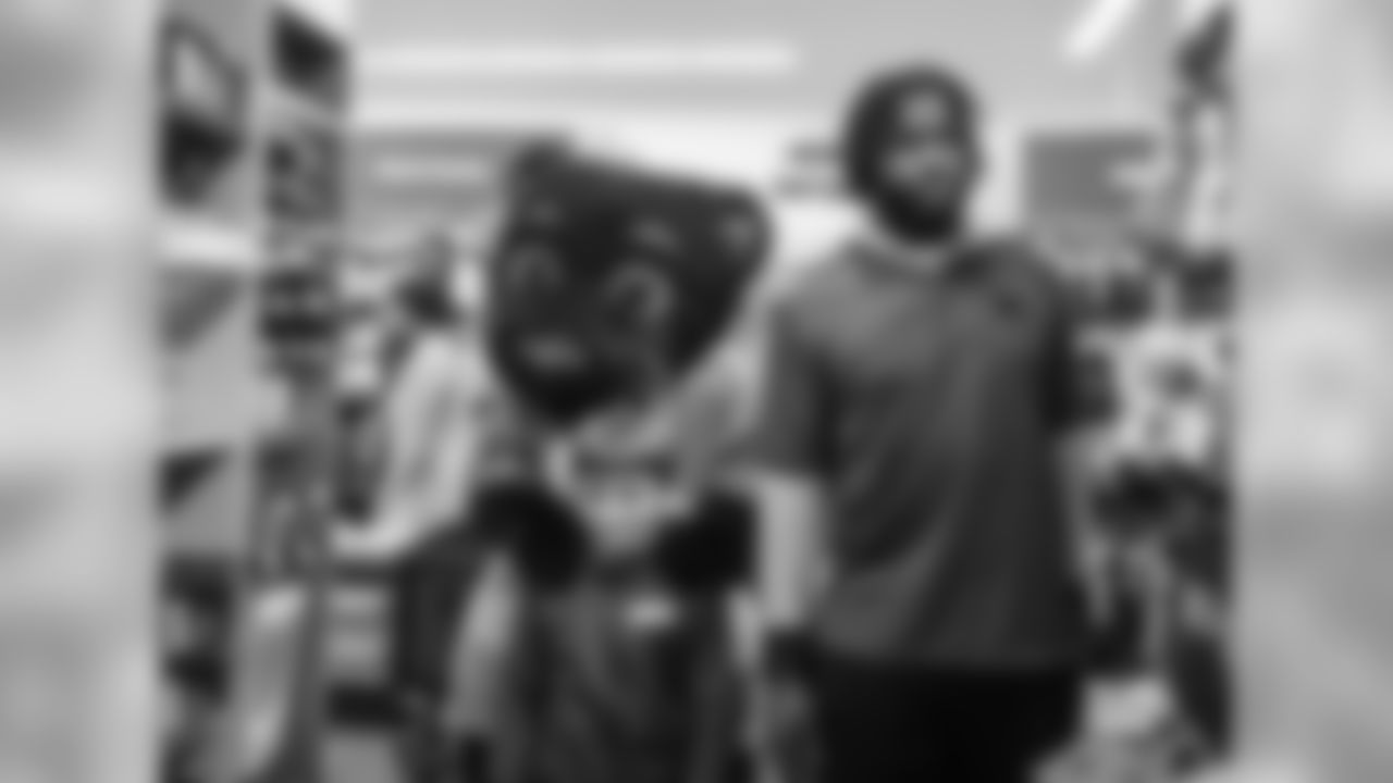 The Carolina Panthers and United Way partner with Academy Sports to give a $200 hoping spree to several area middle school children on Tuesday, Dec. 4, 2018 in Concord, NC.