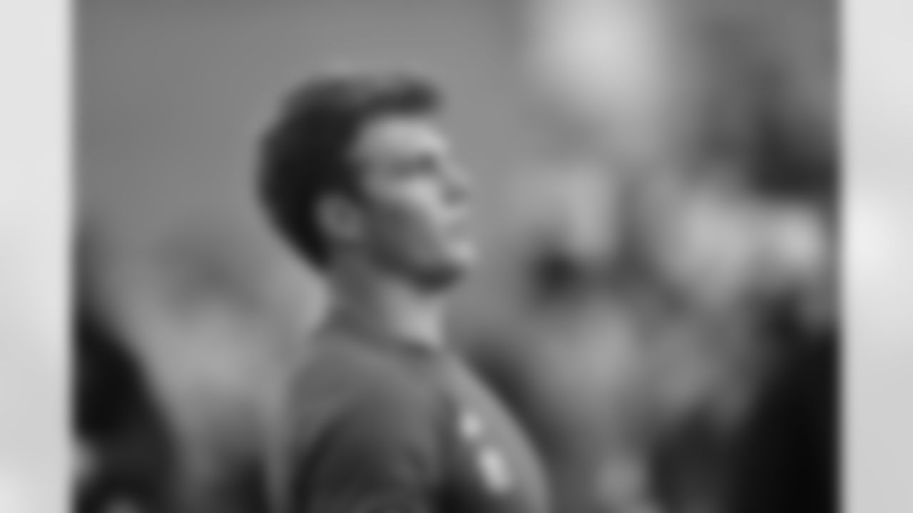 Brigham Young Cougars quarterback Zach Wilson (1) looks on during the pro day event, Friday, March 26, 2021 in Provo, UT. (Alika Jenner via AP)