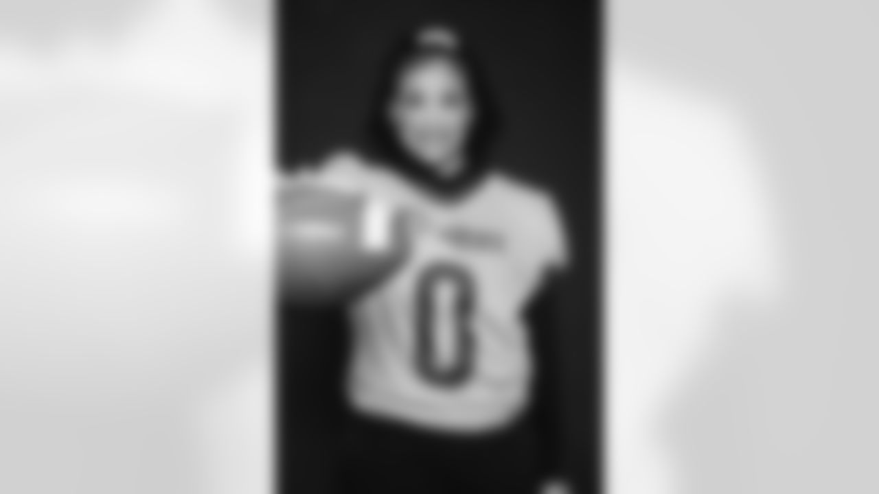The Panthers held a special event for National Girls and Women's Sports Day, announcing the launch of a new Girls High School Flag Football league and empowering young women with a special photo shoot in their uniforms.