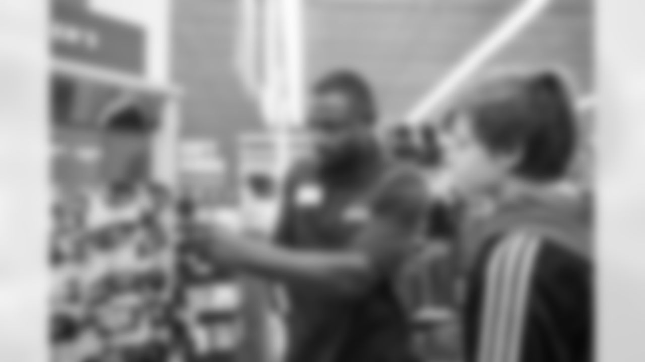 The Carolina Panthers and United Way partner with Academy Sports to give a $200 hoping spree to several area middle school children on Tuesday, Dec. 4, 2018 in Concord, NC.